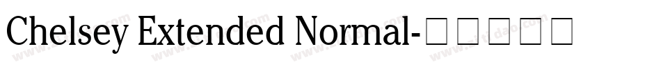 Chelsey Extended Normal字体转换